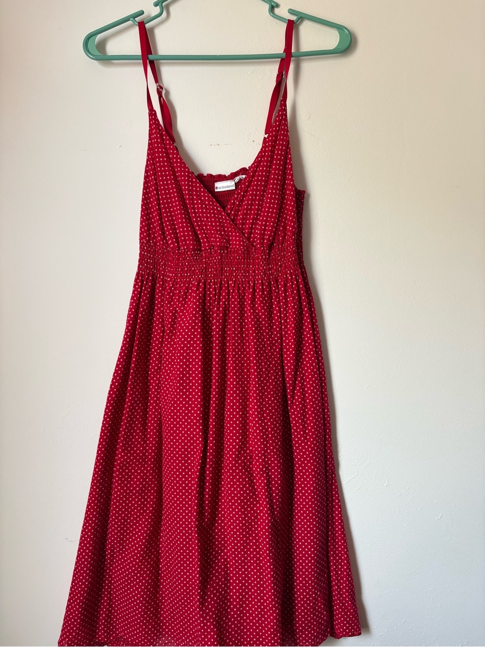 No Boundaries Red Polka Dot Maxi Sundress